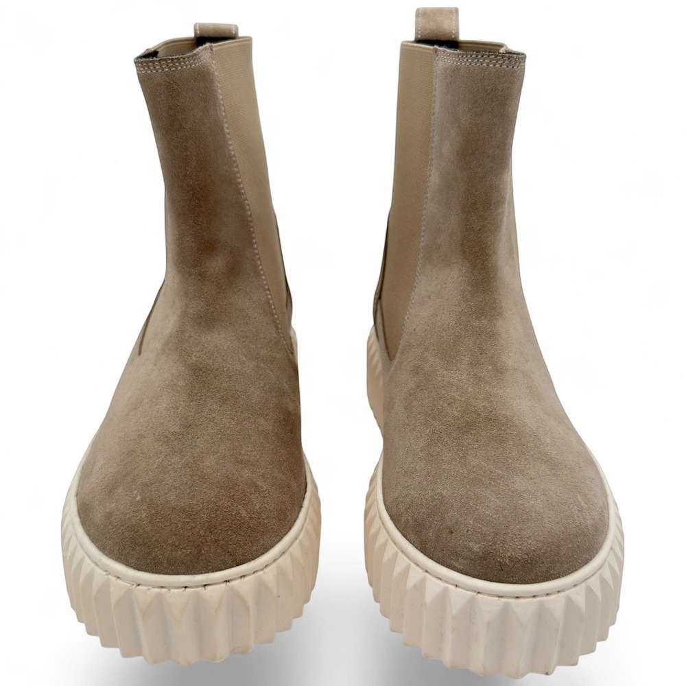 Voile Blanche Suede Chelsea Boots Taupe Chunky Lug Platform EU 36 US 6 - Picture 3 of 7